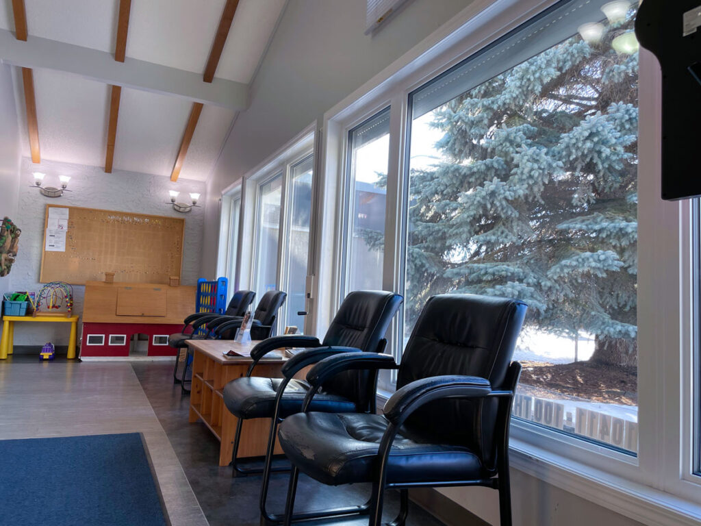 Westlock Family Dental waiting room